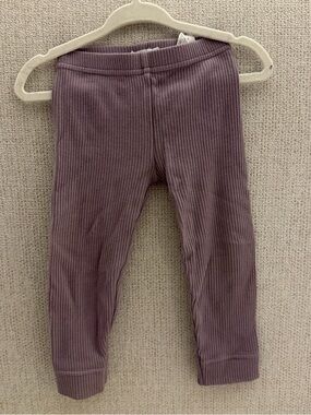 Jamie Kay Kids Ribbed Leggings in Dusty Mauve